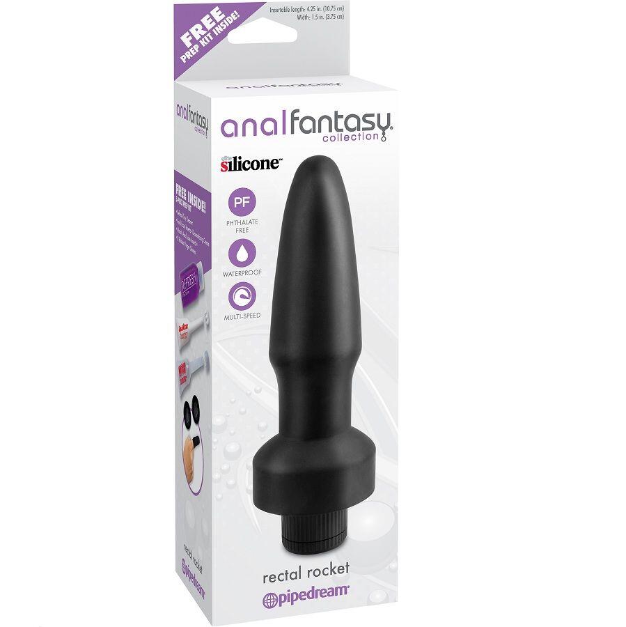 ANAL FANTASY, silikonski analni čep S, 9 cm, Ø=3 cm, črn - slika 3