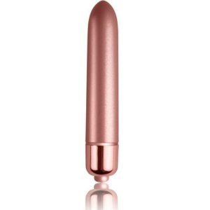 ROCKS-OFF MINI VIBRATOR “TOUCH OF VELVET”, roza, 80mm