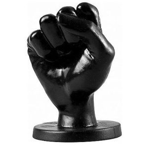 ALL BLACK FIST, analni čep, 14 cm, črn