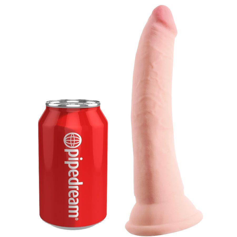 KING COCK TRIPLE DENSITY 7”, svetle barve, 18 cm - slika 2