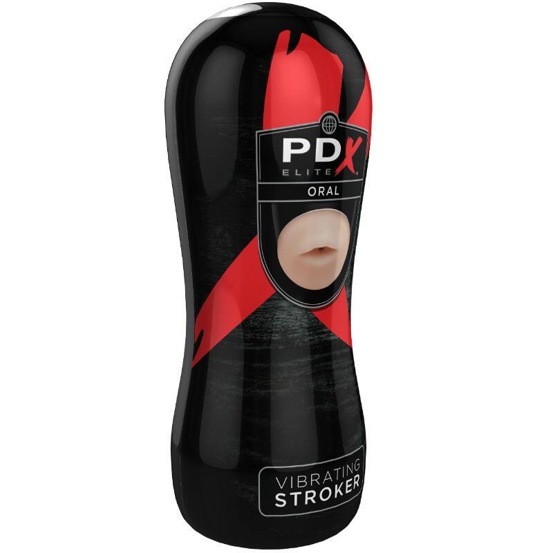 PDX ELITE VIBRATING ORAL STROKER - slika 2