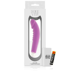 DOLCE VITA REALISTIC PLEASURE, silikonski vibrator, vijoličast