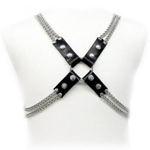 LEATHER BODY NARAMNICE - CHAIN HARNESS