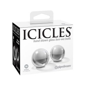 ICICLES 42 STEKLENE BEN-WA KROGLICE, premer 3 cm