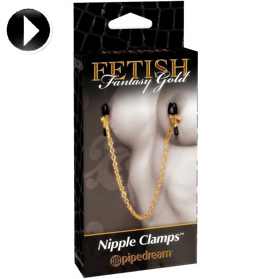 FETISH FANTASY GOLD SPONKE ZA BRADAVIČKE - slika 2