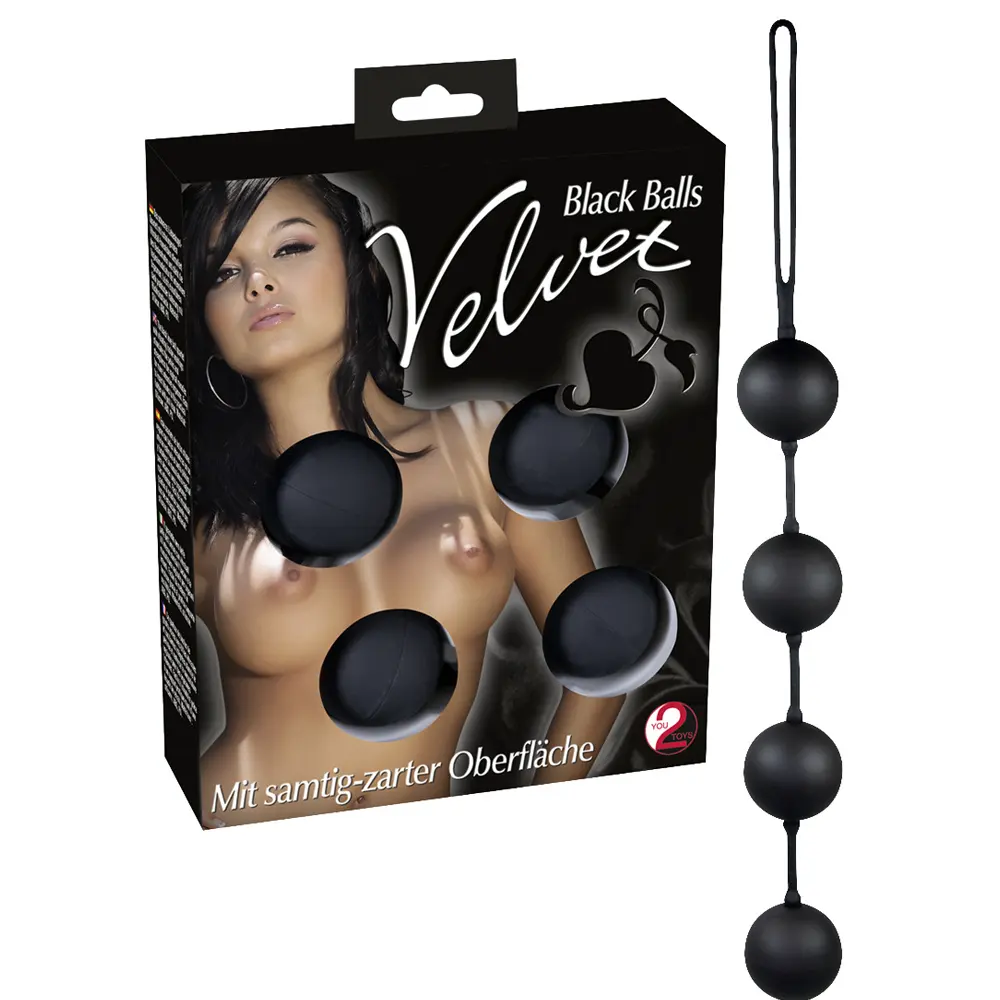 YOU2TOYS SILIKONSKE VAGINALNE KROGLICE, črne