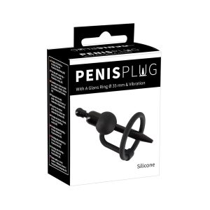 Penis Plug z obročkom in vibracijo