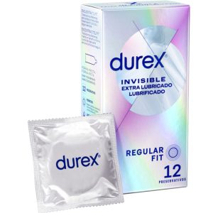 DUREX KONDOMI - INVISIBLE EXTRA LUBRICATED, 12 kosov